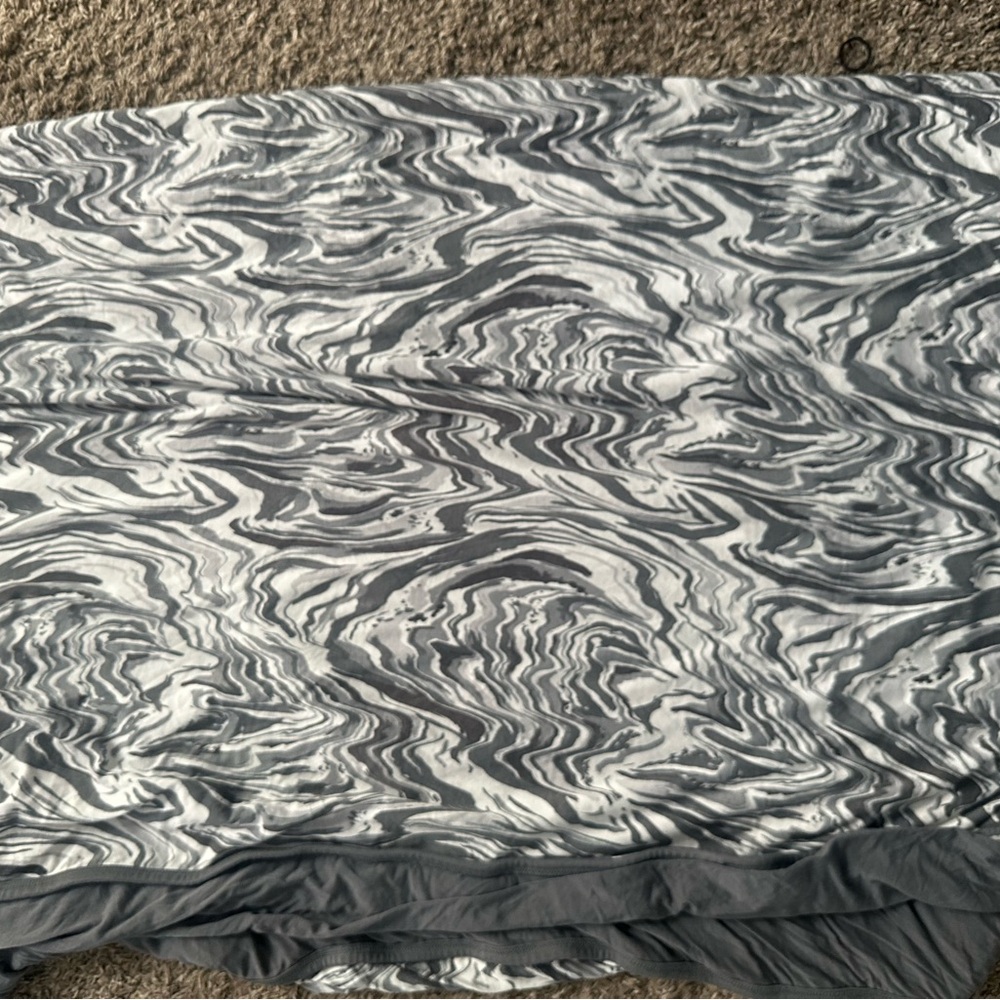 Little sleepies cloud blanket marble grey